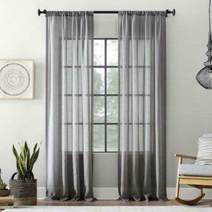 Lichtenberg Cotton Blend Sheer Curtain Panels